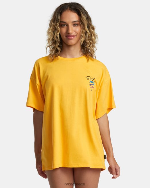 R422N8229 τριαντάφυλλο machado φίδι μπλουζάκι RVCA γυναίκες κατιφές είδη ένδυσης