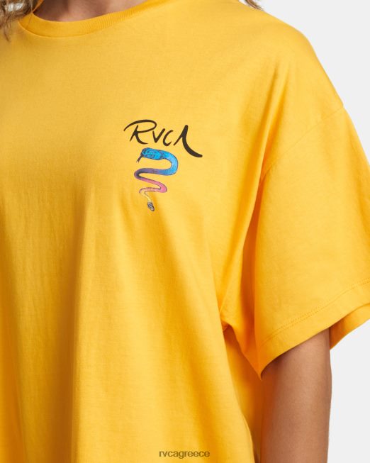 R422N8229 τριαντάφυλλο machado φίδι μπλουζάκι RVCA γυναίκες κατιφές είδη ένδυσης