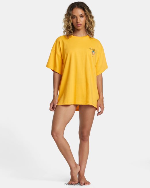 R422N8229 τριαντάφυλλο machado φίδι μπλουζάκι RVCA γυναίκες κατιφές είδη ένδυσης