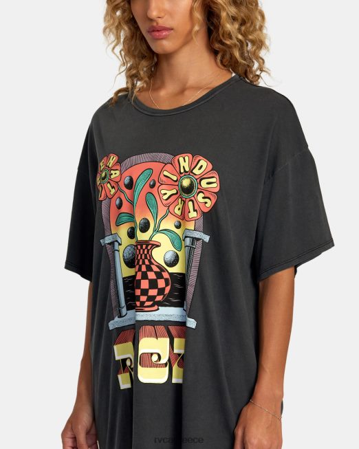 R422N8234 μπλουζάκι martin ander potal RVCA γυναίκες μαύρος είδη ένδυσης