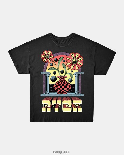 R422N8234 μπλουζάκι martin ander potal RVCA γυναίκες μαύρος είδη ένδυσης