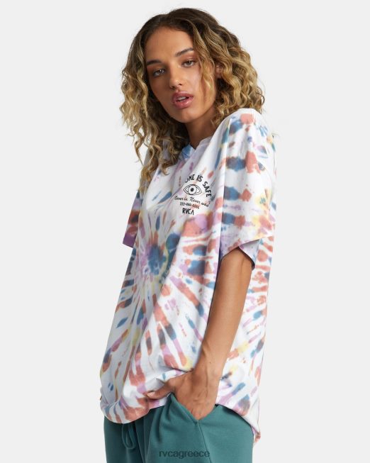 R422N8277 τριαντάφυλλο machado ποτέ δεν ήταν μπλουζάκι RVCA γυναίκες βαφή γραβάτα είδη ένδυσης