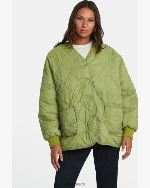 R422N81317 τρομερό αναστρέψιμο υπερμεγέθη σακάκι RVCA γυναίκες φτέρη είδη ένδυσης