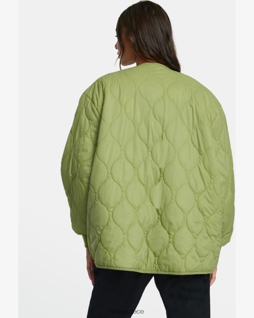 R422N81317 τρομερό αναστρέψιμο υπερμεγέθη σακάκι RVCA γυναίκες φτέρη είδη ένδυσης