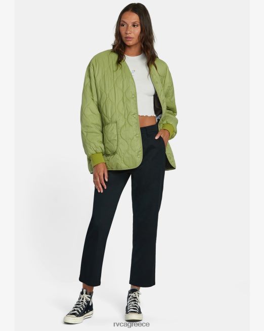 R422N81317 τρομερό αναστρέψιμο υπερμεγέθη σακάκι RVCA γυναίκες φτέρη είδη ένδυσης