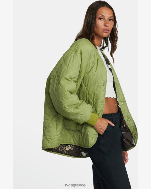 R422N81317 τρομερό αναστρέψιμο υπερμεγέθη σακάκι RVCA γυναίκες φτέρη είδη ένδυσης