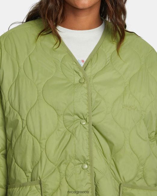 R422N81317 τρομερό αναστρέψιμο υπερμεγέθη σακάκι RVCA γυναίκες φτέρη είδη ένδυσης