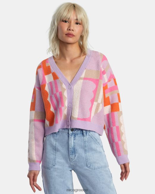 R422N8317 Ζακέτα καφέ jesse RVCA γυναίκες λεβάντα είδη ένδυσης