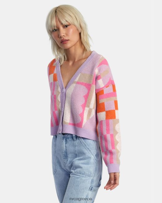 R422N8317 Ζακέτα καφέ jesse RVCA γυναίκες λεβάντα είδη ένδυσης