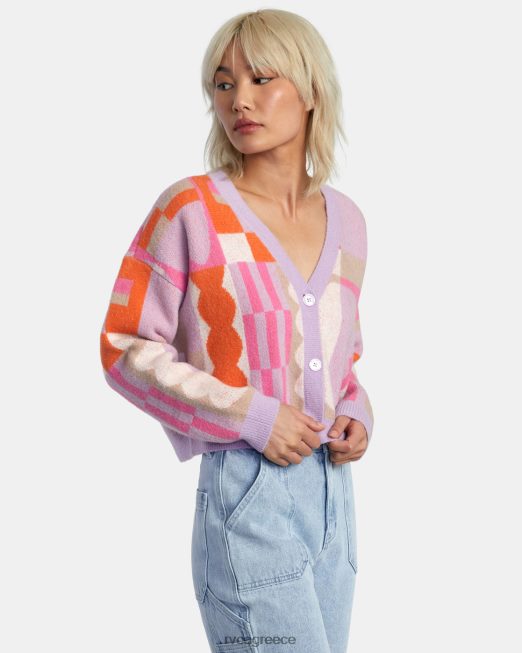 R422N8317 Ζακέτα καφέ jesse RVCA γυναίκες λεβάντα είδη ένδυσης