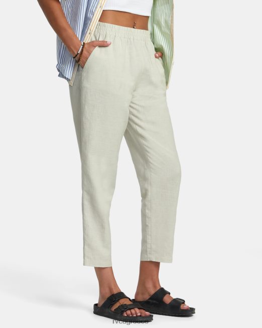 R422N81128 νέο υφαντό παντελόνι RVCA γυναίκες κιμωλία είδη ένδυσης