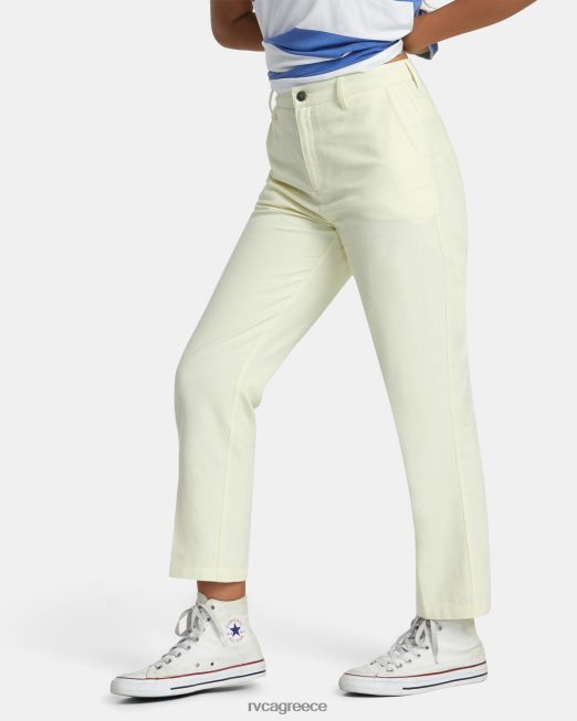 R422N81208 Σαββατοκύριακο βαμβακερό παντελόνι RVCA γυναίκες φυσικός είδη ένδυσης