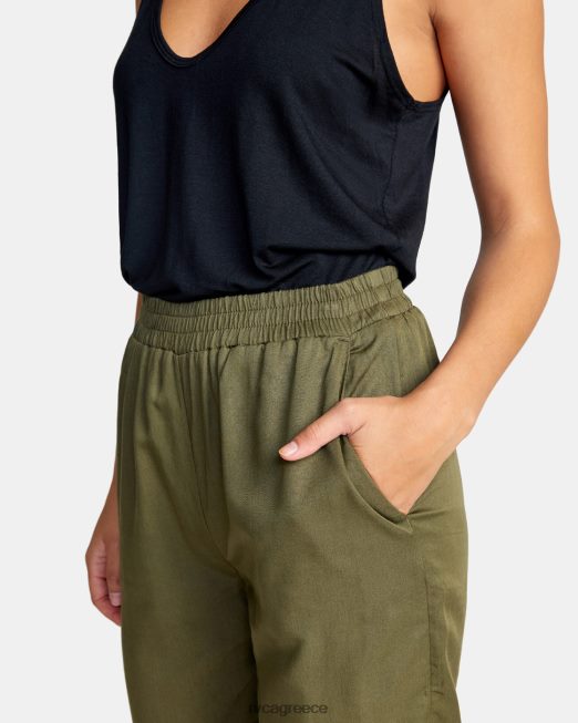 R422N81274 νέο yume παντελόνι παραλίας RVCA γυναίκες μαύρη ελιά είδη ένδυσης