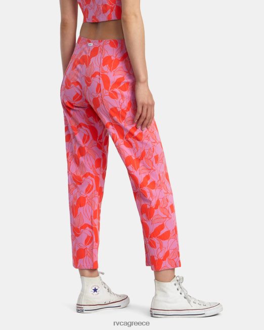 R422N81369 drip ψηλόμεσο παντελόνι RVCA γυναίκες κυκλάμινο είδη ένδυσης