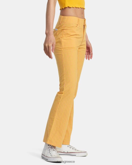 R422N81399 cropped παντελόνι kennedy RVCA γυναίκες λιλικοι είδη ένδυσης