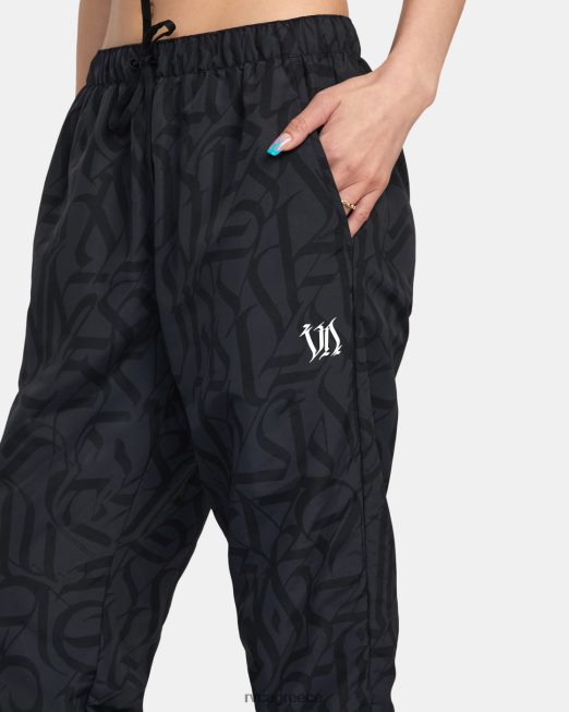 R422N81411 κακοποιός τριαντάφυλλο στίβος τεχνικοί τζόγκερ RVCA γυναίκες μαύρος είδη ένδυσης