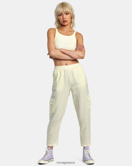 R422N81412 νέο yume cargo παντελόνι RVCA γυναίκες λεμόνι είδη ένδυσης