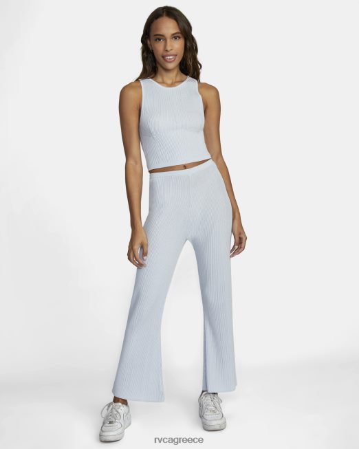 R422N81585 swerve flared παντελόνι RVCA γυναίκες μπλε αλογόνου είδη ένδυσης