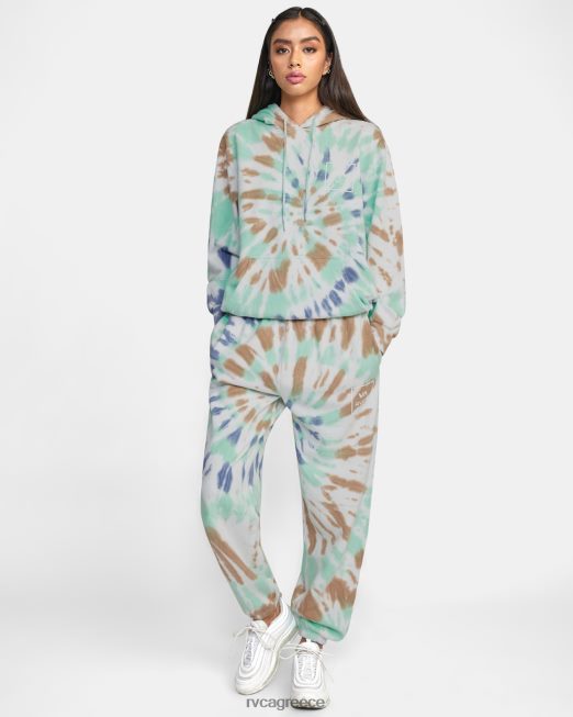 R422N81664 παντελόνι με γραβάτα RVCA γυναίκες μέντα είδη ένδυσης