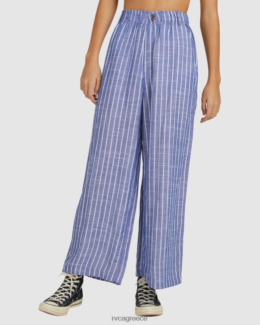 R422N81676 ναυτικό παντελόνι RVCA γυναίκες βαθύ γαλάζιο είδη ένδυσης