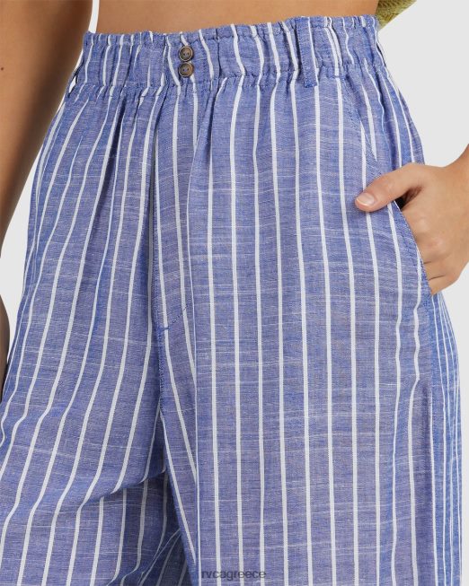 R422N81676 ναυτικό παντελόνι RVCA γυναίκες βαθύ γαλάζιο είδη ένδυσης