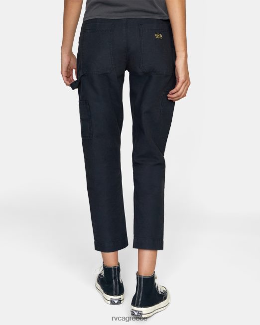 R422N8772 ύφεση εργασιακά παντελόνι RVCA γυναίκες αληθινό μαύρο είδη ένδυσης