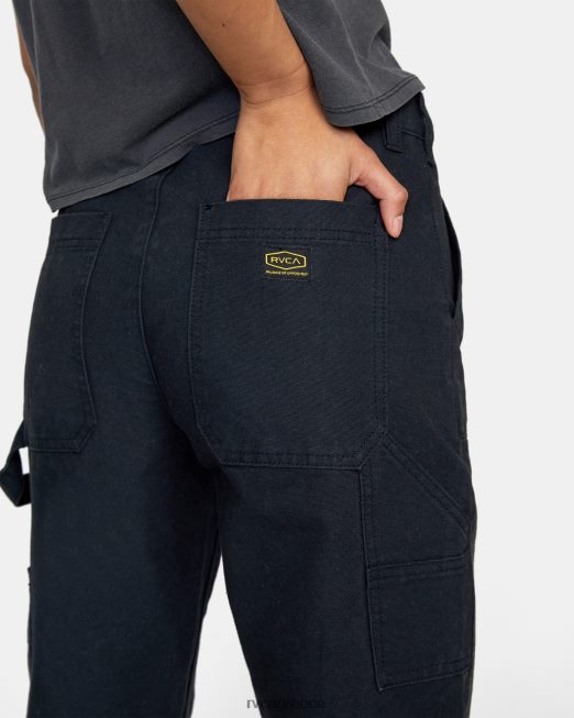 R422N8772 ύφεση εργασιακά παντελόνι RVCA γυναίκες αληθινό μαύρο είδη ένδυσης