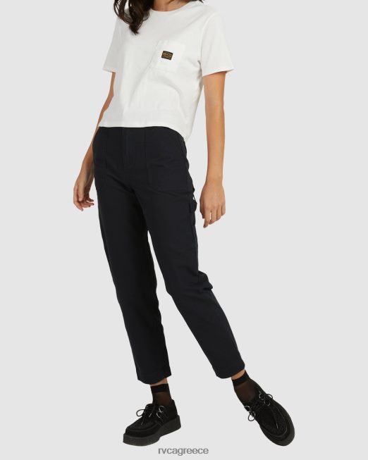 R422N8853 ύφεση εργασιακά παντελόνι RVCA γυναίκες αληθινό μαύρο είδη ένδυσης