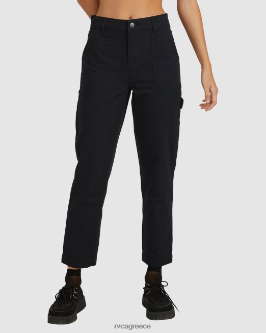 R422N8853 ύφεση εργασιακά παντελόνι RVCA γυναίκες αληθινό μαύρο είδη ένδυσης