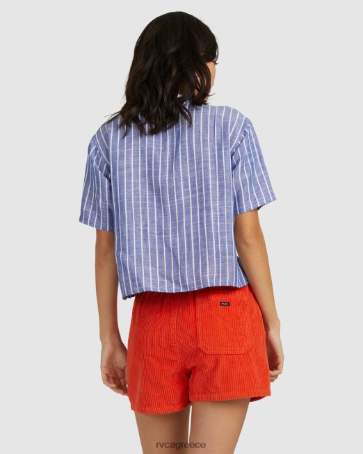 R422N81564 ναυτικό πουκάμισο vacay RVCA γυναίκες βαθύ γαλάζιο είδη ένδυσης