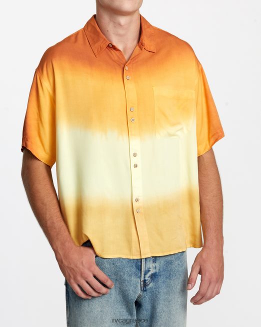 R422N8237 κοντομάνικο πουκάμισο ροζ machado swami RVCA γυναίκες μαρέγκα λεμονιού είδη ένδυσης