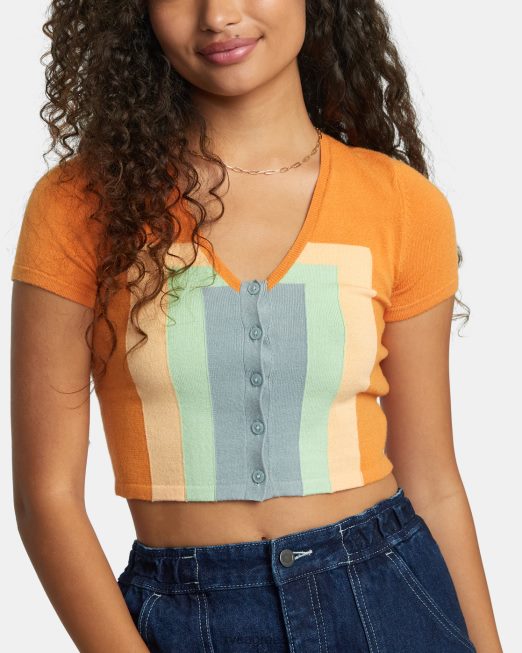 R422N81118 πουλόβερ δεκαετιών RVCA γυναίκες μανταρίνι είδη ένδυσης