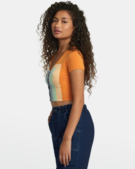 R422N81118 πουλόβερ δεκαετιών RVCA γυναίκες μανταρίνι είδη ένδυσης