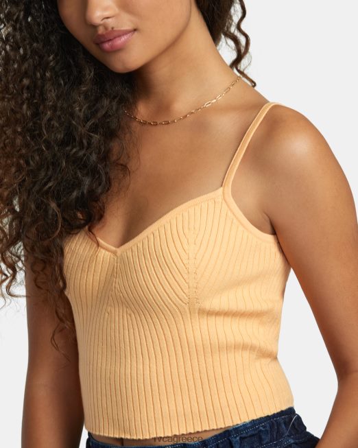 R422N81235 σιλουέτα πλεκτή δεξαμενή RVCA γυναίκες πεπόνι είδη ένδυσης