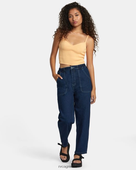 R422N81235 σιλουέτα πλεκτή δεξαμενή RVCA γυναίκες πεπόνι είδη ένδυσης