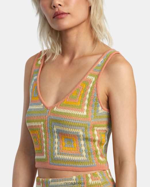 R422N81413 μπλούζα πουλόβερ σκιάς RVCA γυναίκες γκουάβα είδη ένδυσης