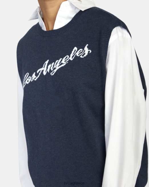 R422N81576 γιλέκο πουλόβερ της πατρίδας RVCA γυναίκες κυκλοθυμικό μπλε είδη ένδυσης