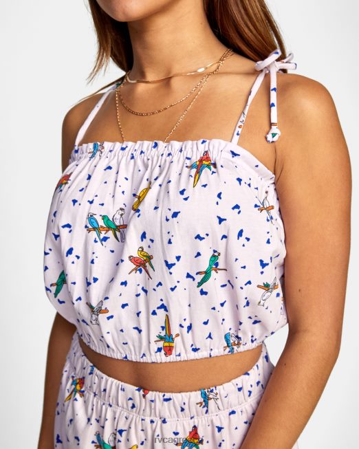 R422N81038 lp x klw crop top χωρίς κλουβί RVCA γυναίκες ροζ είδη ένδυσης