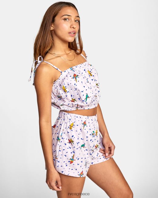 R422N81038 lp x klw crop top χωρίς κλουβί RVCA γυναίκες ροζ είδη ένδυσης