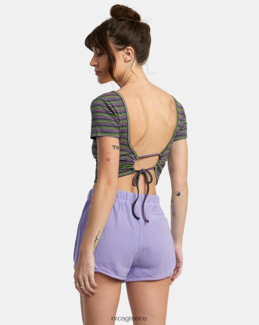 R422N81375 χτυπημένο επάνω λαιμόκοψη RVCA γυναίκες μαύρος είδη ένδυσης