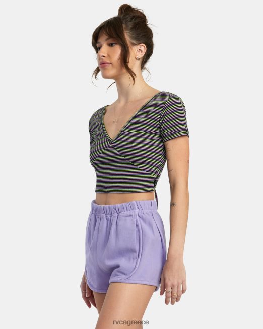 R422N81375 χτυπημένο επάνω λαιμόκοψη RVCA γυναίκες μαύρος είδη ένδυσης