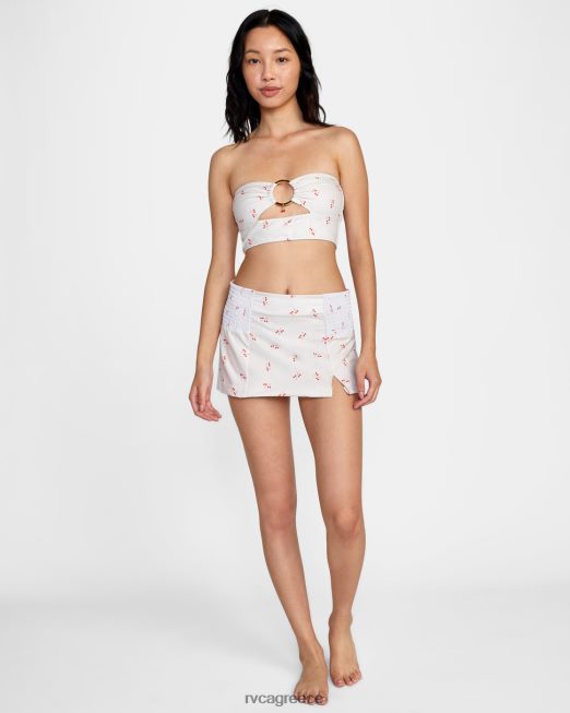 R422N81511 κορυφή σωλήνα καρδιοκατακτητή RVCA γυναίκες κρέμα είδη ένδυσης