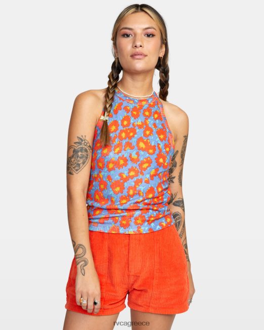 R422N81552 rave tank top RVCA γυναίκες κοβάλτιο είδη ένδυσης