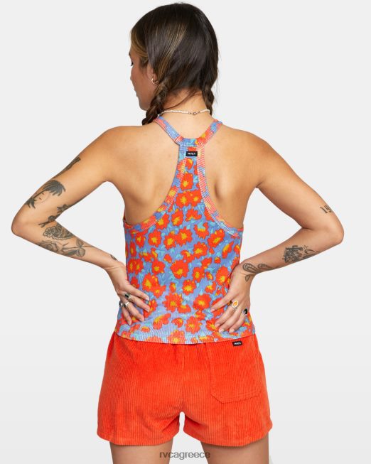 R422N81552 rave tank top RVCA γυναίκες κοβάλτιο είδη ένδυσης