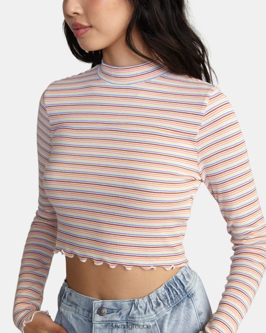 R422N81620 σώζεται μακρυμάνικο RVCA γυναίκες ψιθύρισε λευκό είδη ένδυσης