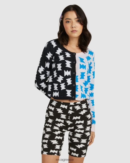 R422N81037 lp x klw push it ποδήλατο σορτς RVCA γυναίκες μαύρο άσπρο είδη ένδυσης