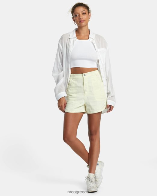 R422N81188 σορτς από καμβά βενετίας RVCA γυναίκες φυσικός είδη ένδυσης