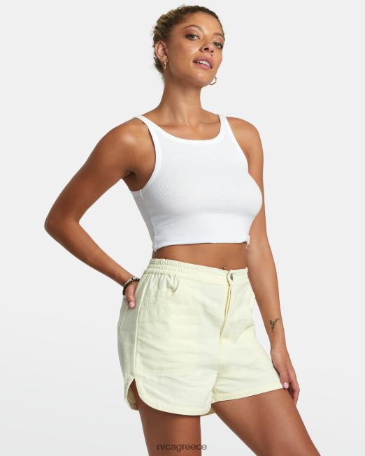 R422N81188 σορτς από καμβά βενετίας RVCA γυναίκες φυσικός είδη ένδυσης