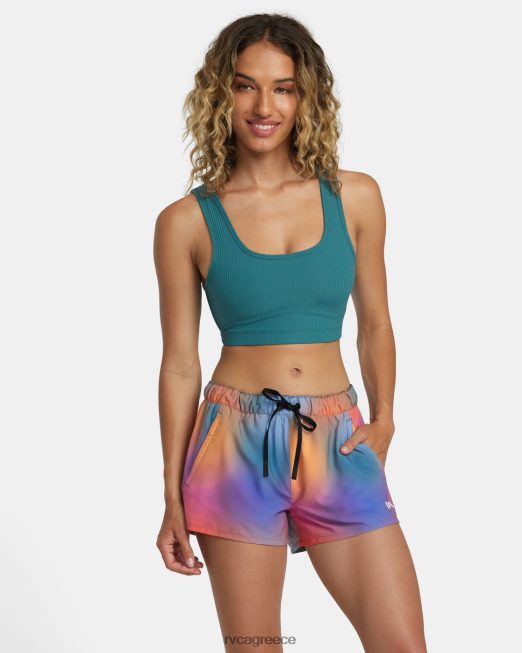 R422N81205 σορτς προπόνησης ροζ machado RVCA γυναίκες τριαντάφυλλο κλίση είδη ένδυσης