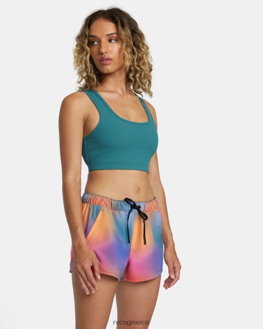 R422N81205 σορτς προπόνησης ροζ machado RVCA γυναίκες τριαντάφυλλο κλίση είδη ένδυσης